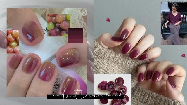 5 kiểu nail màu quả mọng