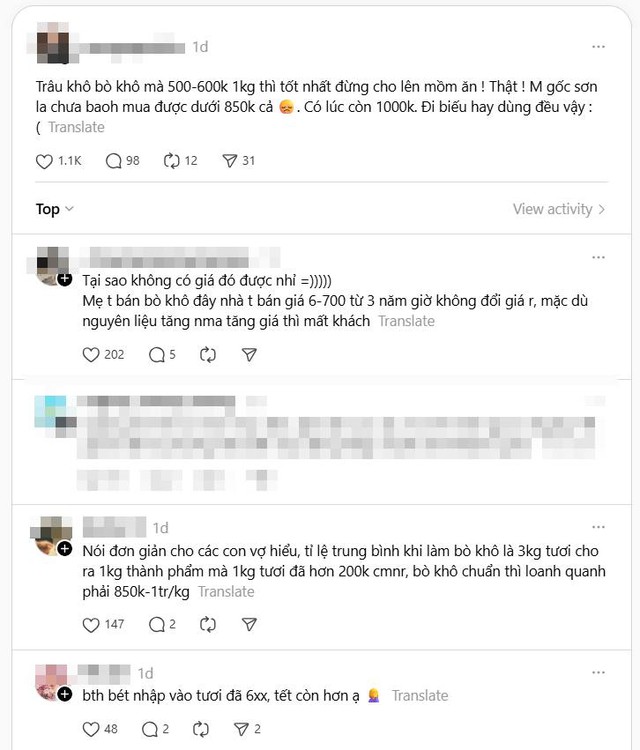 Nếu có ai đang bán trâu/bò khô 500.000-600.000/kg, xin bạn đừng mua: Nghịch lý giá thành và những cú lừa 