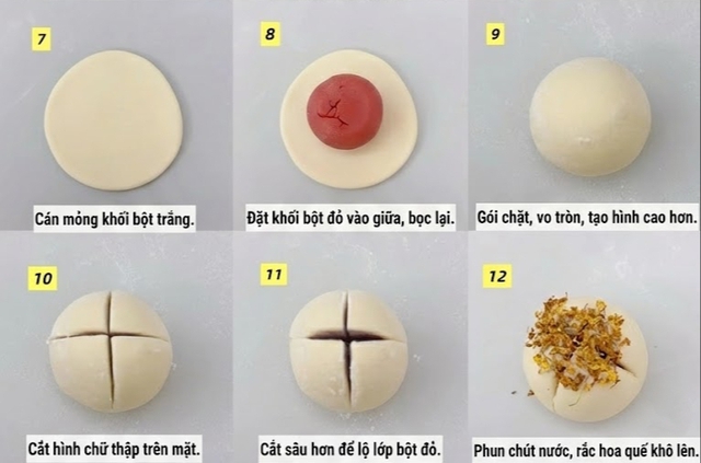 B&aacute;nh hoa Khai Ph&uacute; Q&uacute;y đỏ rực cho m&acirc;m c&uacute;ng Tết 2026 , mẹ chồng cũng phải khen - Ảnh 3.