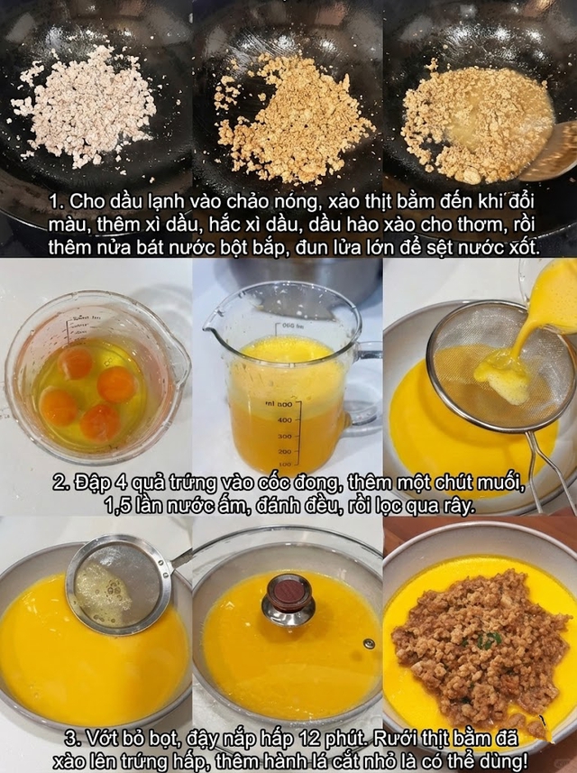 Thực đơn cơm tối 