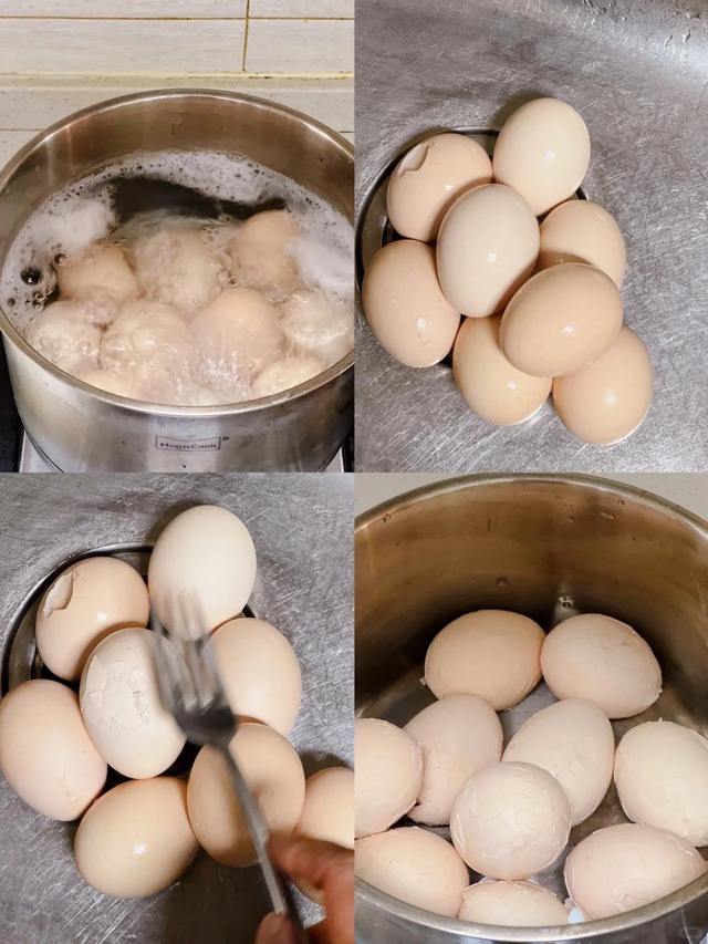 Tưởng luộc trứng trà khó lắm, hóa ra chỉ thêm