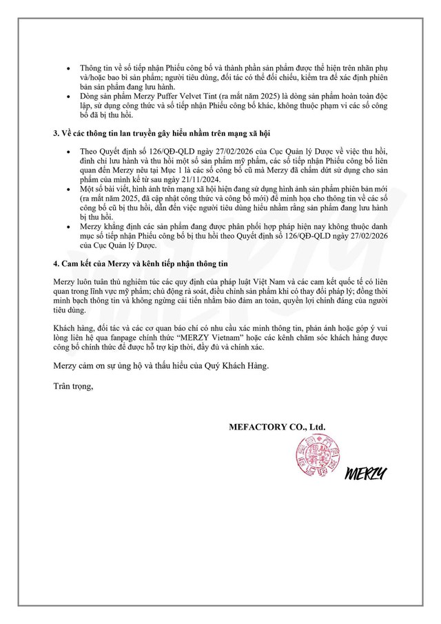 3 thương hiệu mỹ phẩm đưa ra thông báo khẩn khi có công bố danh - Ảnh 3.