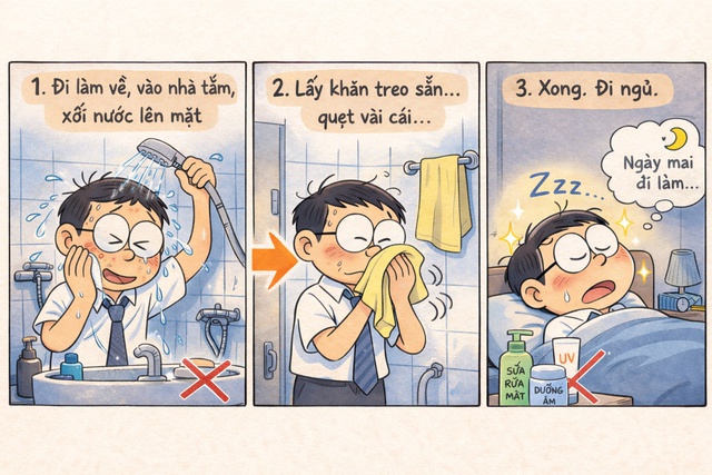 Chỉ khi ý thức được bản thân xấu và già, chồng tôi mới biết rửa mặt bằng nước lã là không đủ - Ảnh 1.