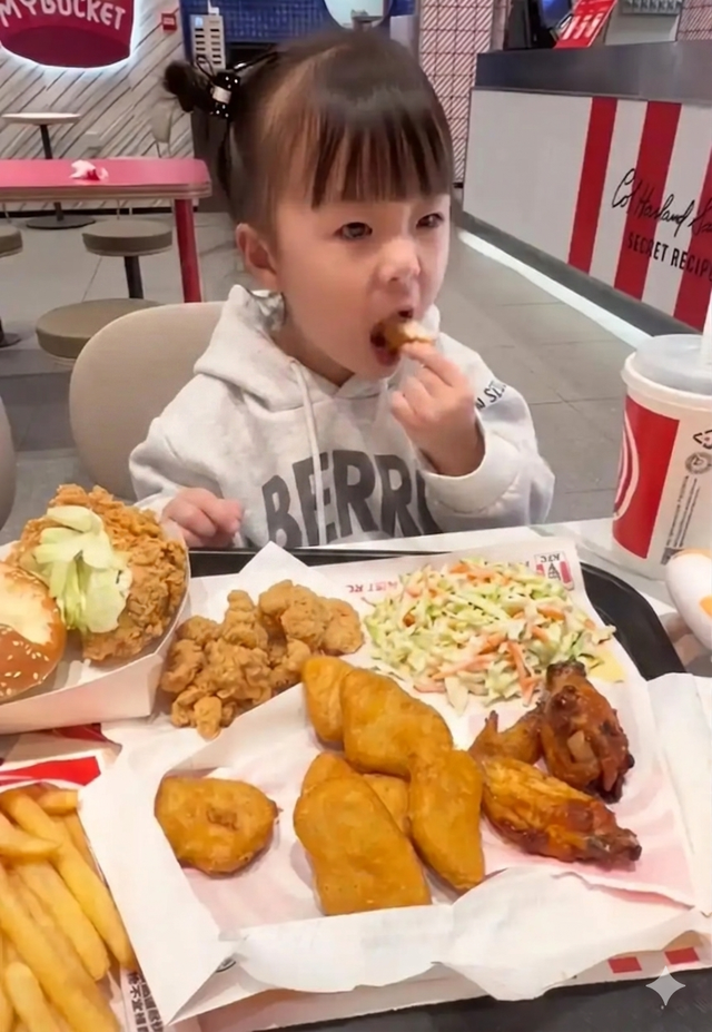 Bé gái vừa ăn thịt vừa nhè ra: Người từng trải nói trúng vấn đề