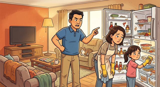 Nóng trên Thread: Bố tự ý ngắt cầu dao, tủ lạnh bốc mùi nồng nặc nhưng lại quát tháo và bắt vợ con dọn, còn mình ngồi bấm điện thoại - Ảnh 3.