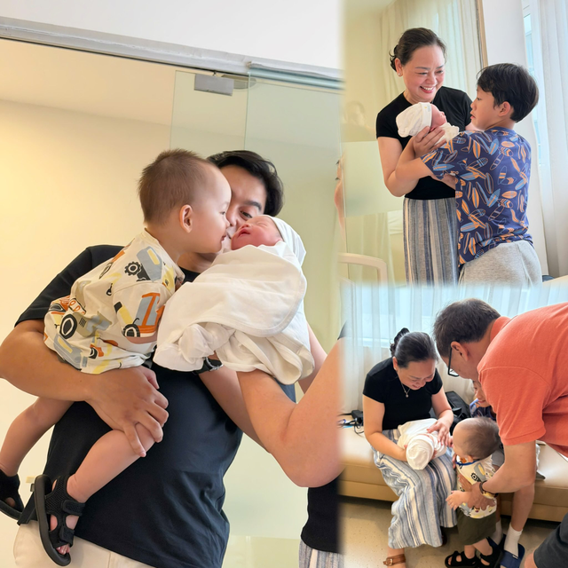 Hot mom Ly Kute ch&agrave;o đ&oacute;n con trai thứ 3: 