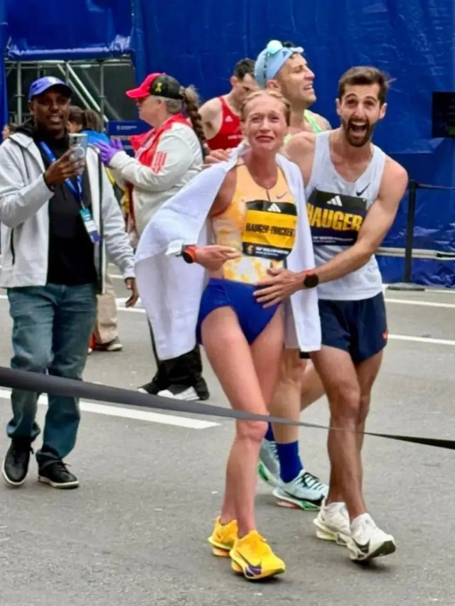 Nữ vận động viên mang thai 22 tuần vẫn hoàn thành phần thi Boston Marathon! - Ảnh 2.