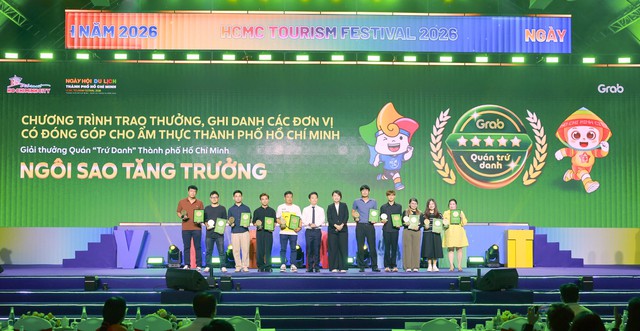 Grab Việt Nam vinh danh loạt quán ăn tiêu biểu tại lễ trao giải Quán