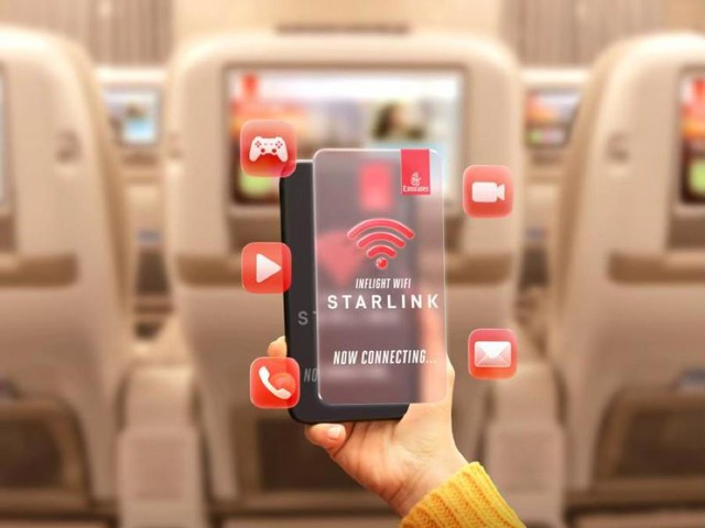 Emirates nâng tầm kết nối với Wi-Fi Starlink trên máy bay A380 - Ảnh 1.