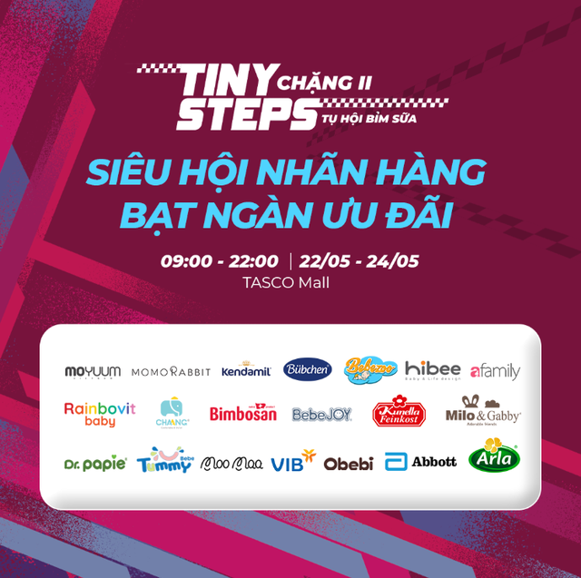 Tiny Steps chặng II 2026: Sự kiện mẹ v&agrave; b&eacute; kh&ocirc;ng thể bỏ lỡ tại TASCO Mall - Ảnh 2.