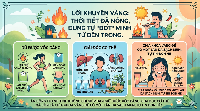 Thời tiết nắng nóng mà ăn uống kiểu này: Hỏi sao 