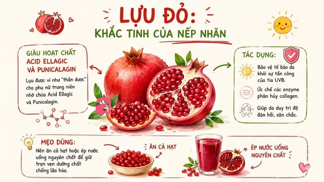 Phụ nữ U40 nên ăn 5 loại quả có tác dụng chống nắng tự nhiên trong mùa hè, ngăn tia UV, tăng sinh collagen để 60 tuổi chưa già - Ảnh 2.