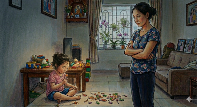Một đứa bé 4 tuổi bóc bánh kẹo ăn thật sự có thể là nguyên nhân để chính MẸ RUỘT bạo hành sao? - Ảnh 1.