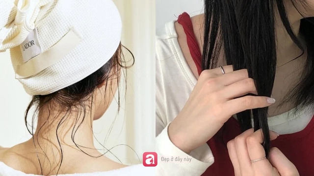 Phụ nữ Nhật đang l&agrave;m một việc trước khi gội đầu: T&oacute;c b&oacute;ng khỏe hơn m&agrave; kh&ocirc;ng cần ra salon