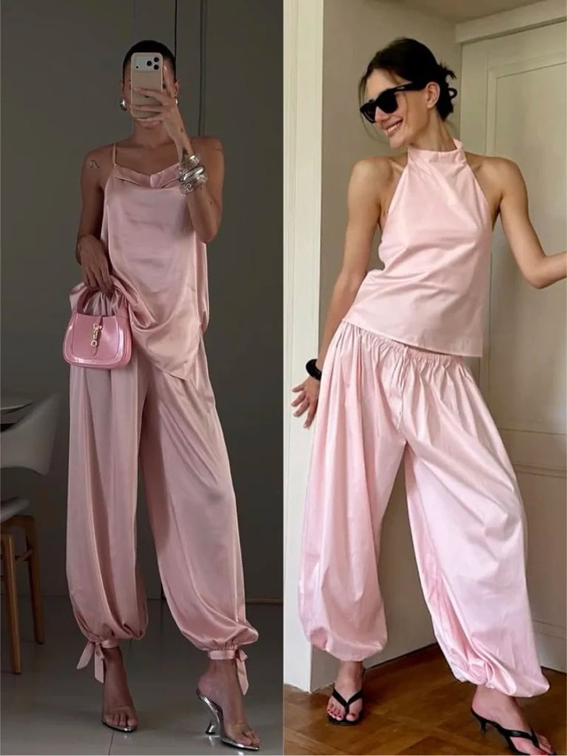 Từ 25 đến 55 tuổi đều có thể mặc đẹp: Chiếc quần màu hồng đang gây bùng nổ - Ảnh 7.