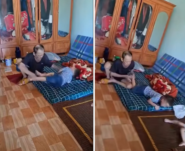 Xôn xao clip bé trai nghi bị ông bà nội bạo hành khiến MXH dạy sóng - Ảnh 2.