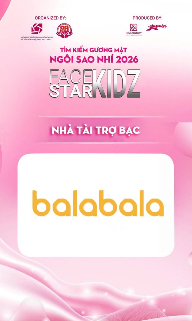 Balabala đồng h&agrave;nh c&ugrave;ng Face Star Kidz 2026, chắp c&aacute;nh t&agrave;i năng nghệ thuật nh&iacute; - Ảnh 1.