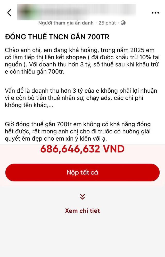 Doanh thu affiliate hơn 3 tỷ, còn phải nộp gần 700 triệu tiền thuế: Nhiều mẹ bỉm