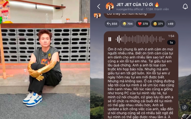 Vương Anh T&uacute; n&oacute;i lời xin lỗi khiến fan 