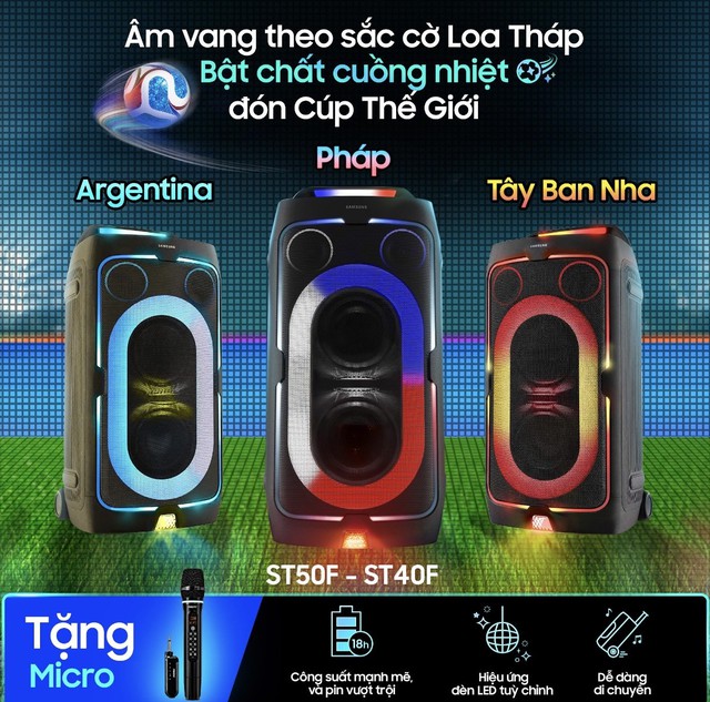 Đổi m&agrave;u loa th&aacute;p theo sắc cờ, cổ vũ b&oacute;ng đ&aacute; đ&uacute;ng chuẩn fan cứng - Ảnh 1.