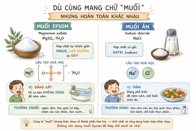 Hội chị em trên MXH đang rủ nhau ngâm mình trong một loại muối để "nạp" magie qua da, sự thật ra sao? - Ảnh 1.