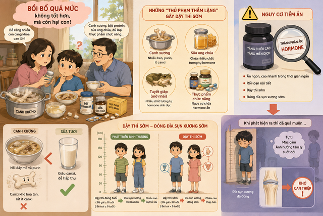 Trẻ dậy thì sớm, béo phì, chậm phát triển chiều cao? Cội nguồn đều do cha mẹ để con ăn uống kiểu này - Ảnh 2.
