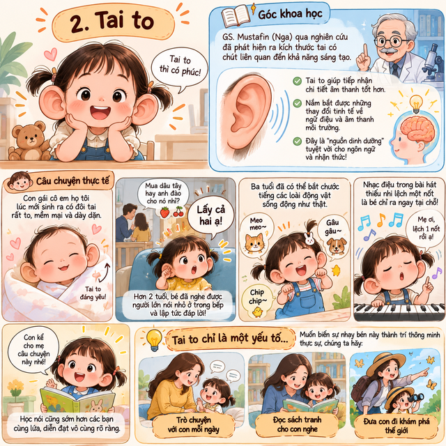 Trẻ có 3 bộ phận này “to”, báo hiệu bé thông minh, có phúc khí, hoàn toàn không phải là mê tín! - Ảnh 2.