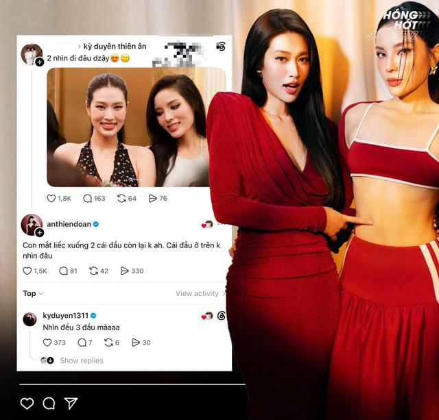 Hoa hậu Kỳ Duy&ecirc;n v&agrave; Đo&agrave;n Thi&ecirc;n &Acirc;n: Cuộc tranh luận hậu trường tr&ecirc;n mạng x&atilde; hội - Ảnh 2.