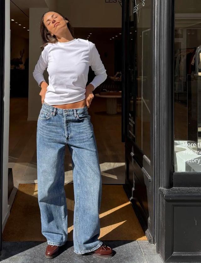 Quần jeans ống rộng là món đồ đáng đầu tư nhất mùa hè: Che chân, tôn dáng và phối gì cũng đẹp - Ảnh 6.