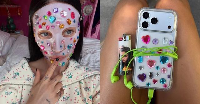 Trào lưu “đính đá cho mọi thứ” đang phủ sóng mạng xã hội: Từ ốp điện thoại đến mặt nạ cũng phải lấp lánh - Ảnh 2.
