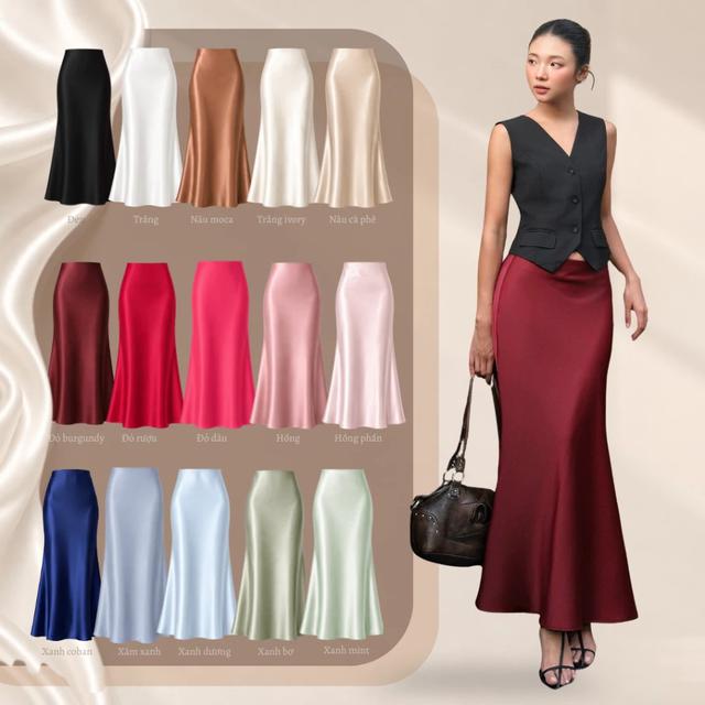 Một chiếc chân váy satin, 5 cách phối chuẩn old money từ công sở đến kỳ nghỉ - Ảnh 2.