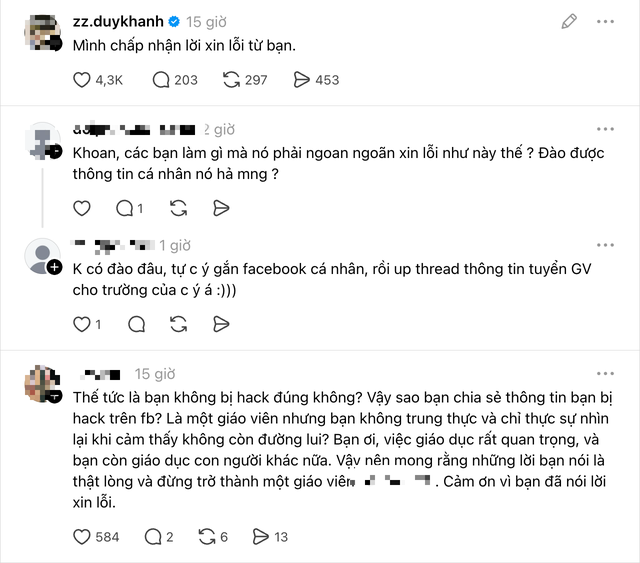 Từng công kích Duy Khánh sau