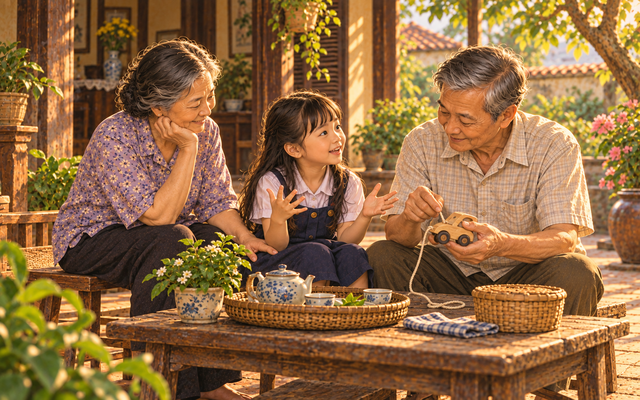 Trẻ sống gần ông bà nhận được những giá trị mà tiền bạc khó mua được - Ảnh 4.