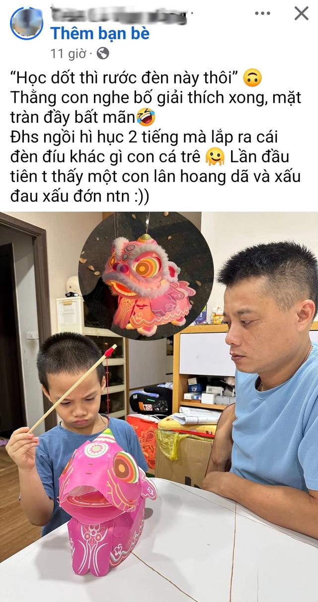 Trùm cuối mùa Trung thu năm nay gọi tên lồng đèn lân: Các mẹ hì hục lắp cho con mất cả buổi nhưng thành quả thì