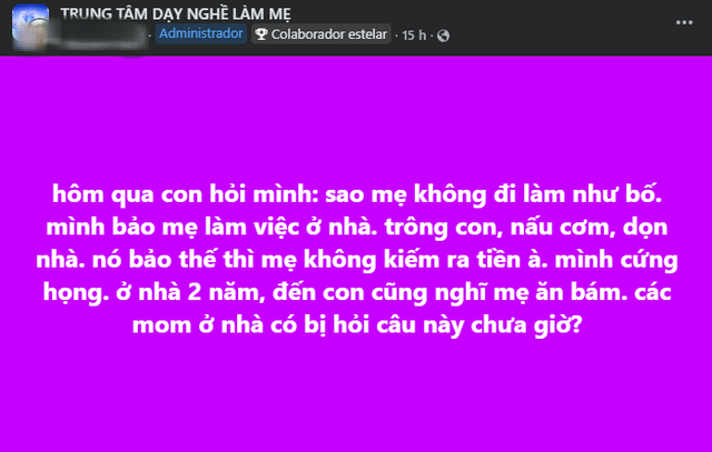 “Mẹ không kiếm ra tiền à?”: Câu hỏi của con khiến người mẹ ở nhà hai năm cứng họng - Ảnh 1.