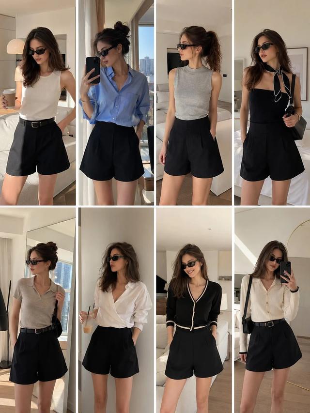 8 công thức phối đồ không thể sai với quần short đen - Ảnh 1.