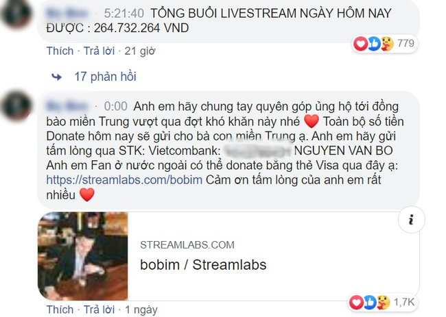 Nam streamer 9x gửi toàn bộ 270 triệu được fan donate để ủng hộ đồng bào miền Trung: &quot;Em livestream gần 1 năm không lương hôm nay em sẽ dành tiền donate của anh em để gửi tới đồng bào miền Trung&quot; - Ảnh 6.