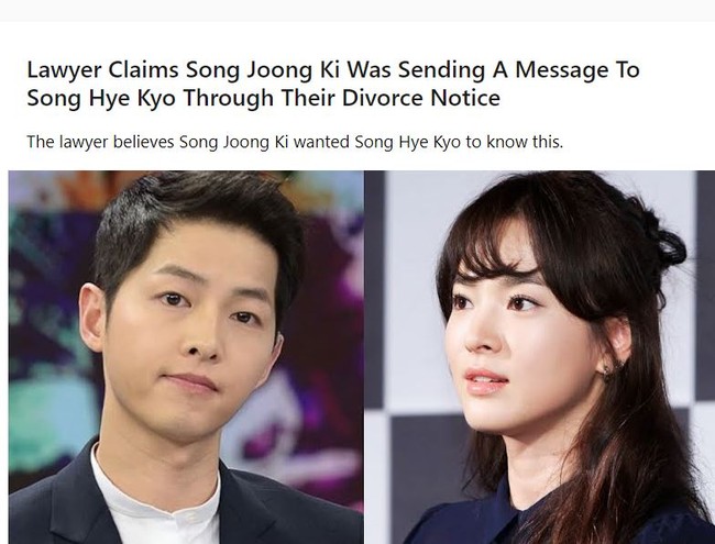 Hơn 1 năm sau vụ ly hôn thế kỷ, bí mật động trời được tiết lộ: Lý do khiến Song Joong Ki "ép buộc" Song Hye Kyo ký vào đơn thỏa thuận? - Ảnh 3. Hơn 1 năm sau vụ ly hôn thế kỷ, bí mật động trời được tiết lộ: Lý do khiến Song Joong Ki "ép buộc" Song Hye Kyo ký vào đơn thỏa thuận? - Ảnh 3.