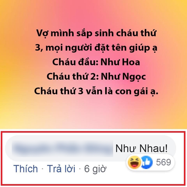 Vợ sắp sinh con thứ 3, ông bố lên mạng nhờ đặt tên cho con, nhận được kết quả mà &quot;lặn&quot; không dám sủi tăm - Ảnh 1.