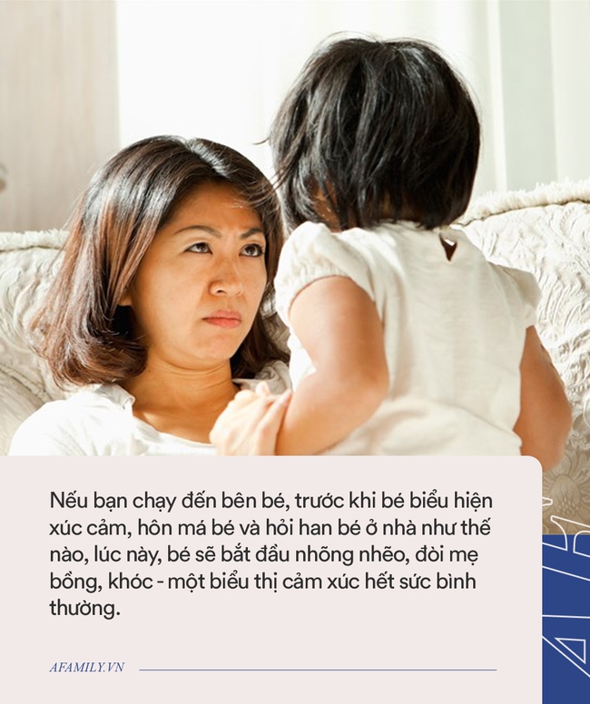 Hễ thấy mẹ đi làm về là bám lấy không rời, mẹ đừng vội ôm con ngay, cho bé 10 phút làm việc này trẻ sẽ ngoan hơn - Ảnh 2.