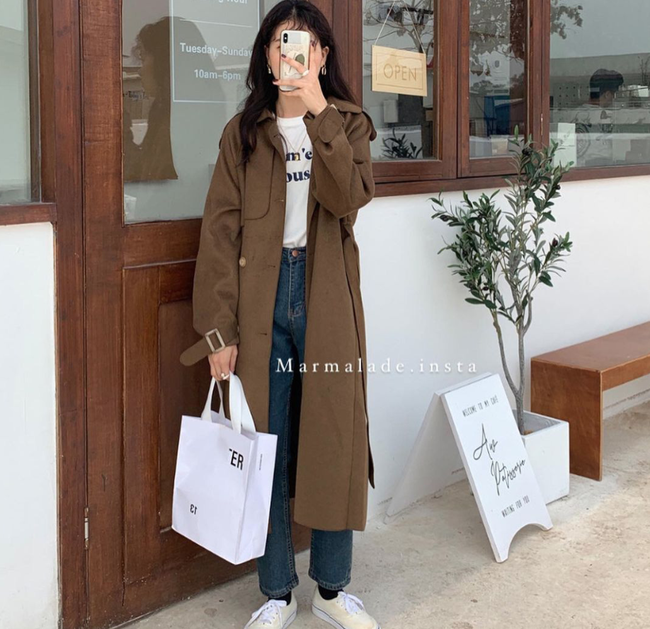 9 mẫu áo trench coat "hàng tuyển" giá từ 600k ai mặc cũng sang - Ảnh 11. 9 mẫu áo trench coat "hàng tuyển" giá từ 600k ai mặc cũng sang - Ảnh 11.