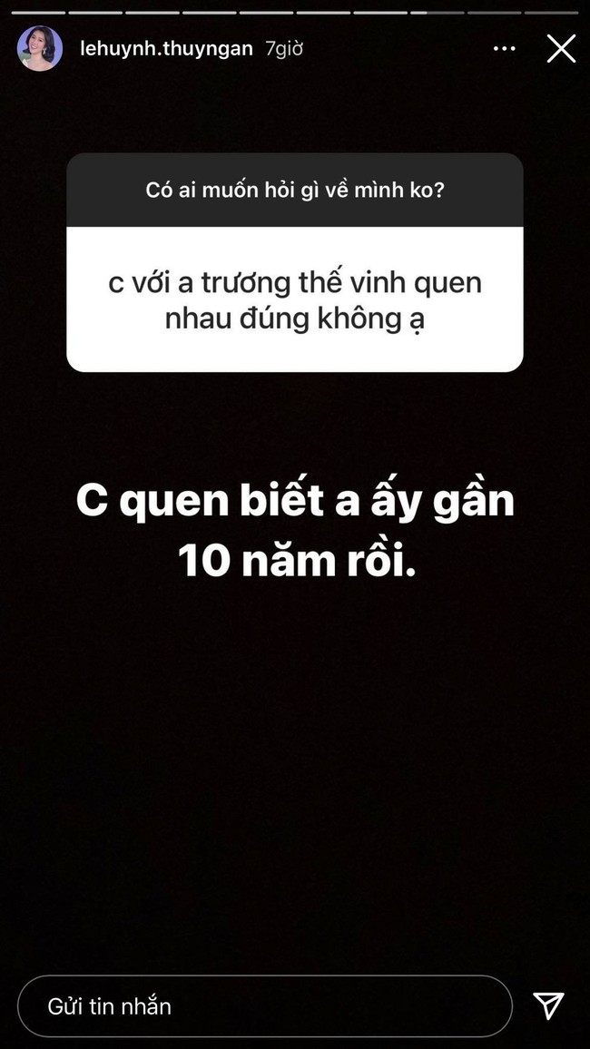 Thúy Ngân thẳng thắn tiết lộ mối quan hệ với Trương Thế Vinh khi được hỏi chuyện hẹn hò - Ảnh 2.