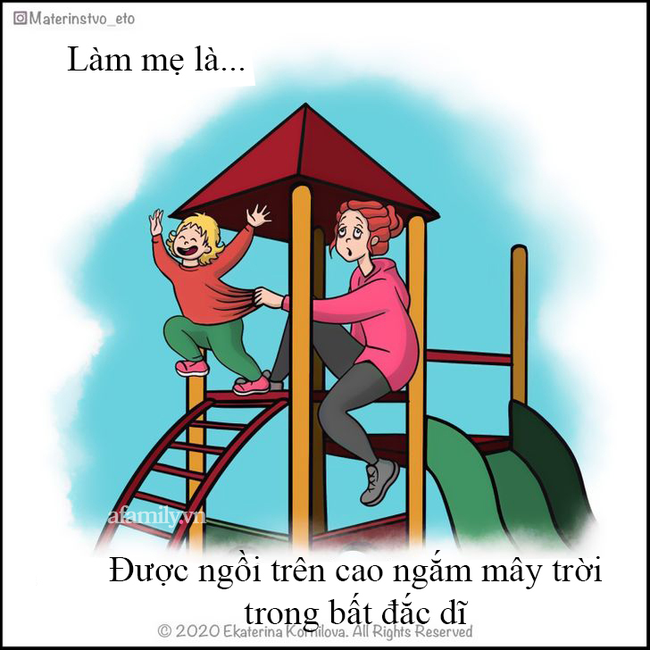 "Làm mẹ là..." - bộ tranh định nghĩa về nghề làm mẹ chân thật đến mức ai cũng tìm thấy mình trong đó - Ảnh 10. "Làm mẹ là..." - bộ tranh định nghĩa về nghề làm mẹ chân thật đến mức ai cũng tìm thấy mình trong đó - Ảnh 10.