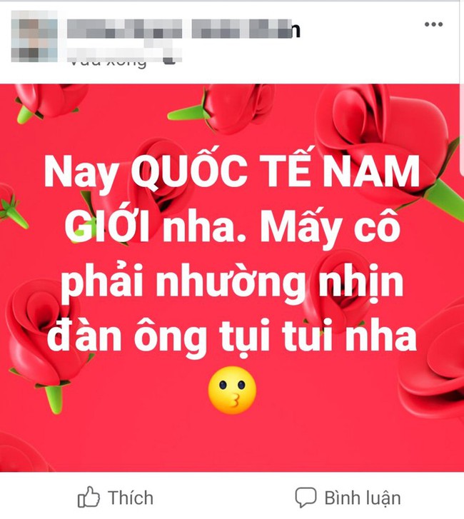 Nghĩ nó chán: Hôm nay là "Quốc tế nam giới", cánh mày râu chưa kịp hí hửng thì chị em đã dội gáo nước lạnh "trùng ngày toilet Thế giới thì vui cái gì?" - Ảnh 2. Nghĩ nó chán: Hôm nay là "Quốc tế nam giới", cánh mày râu chưa kịp hí hửng thì chị em đã dội gáo nước lạnh "trùng ngày toilet Thế giới thì vui cái gì?" - Ảnh 2.
