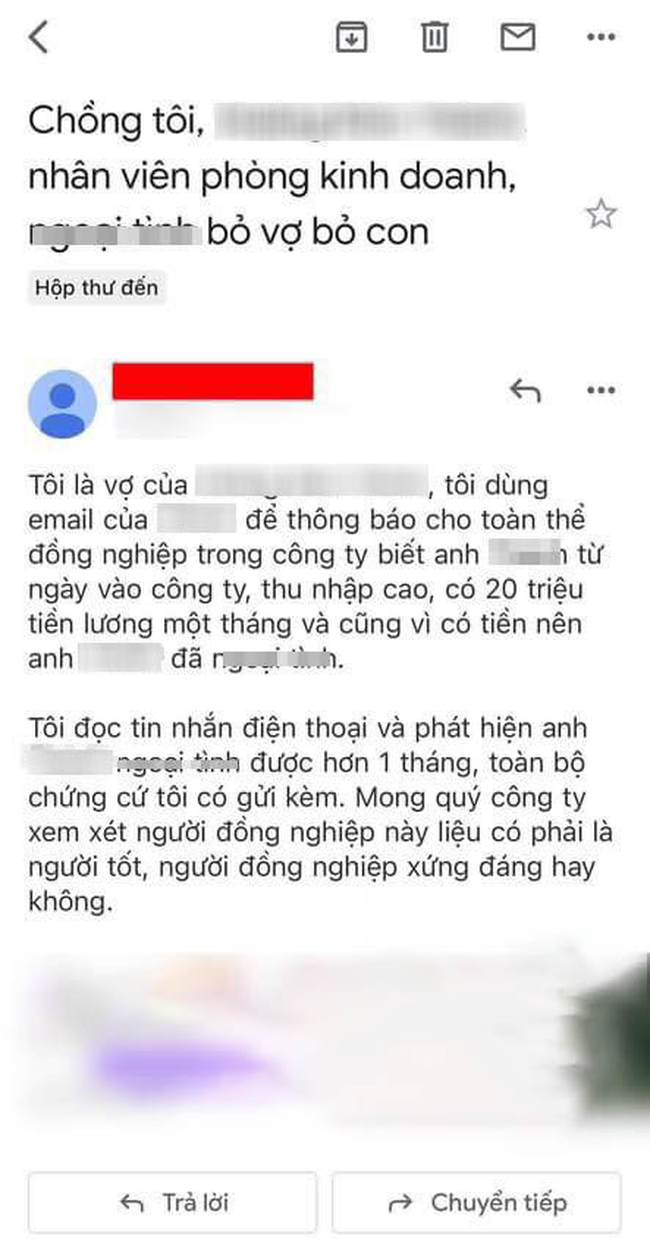 Kiểm tra điện thoại, phát hiện chồng lừa dối hơn 1 tháng, chị dâu nhẹ nhàng gửi email đến một địa chỉ lạ khiến anh muối mặt, vội vàng `` bỏ phở đi ăn ''. . - Ảnh 2. Kiểm tra điện thoại, phát hiện chồng lừa dối hơn 1 tháng, chị dâu nhẹ nhàng gửi mail đến một địa chỉ lạ khiến anh muối mặt, vội vàng `` bỏ phở đi ăn ''. . - Ảnh 2.