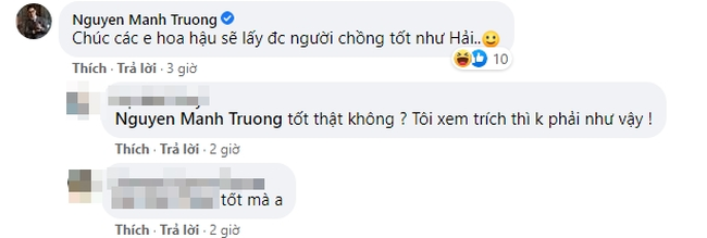 "Hồ sơ cá sấu" hoãn chiếu vì Hoa hậu Việt Nam, Mạnh Trường chúc thí sinh... lấy được chồng tốt như Hải - Ảnh 2. "Hồ sơ cá sấu" hoãn chiếu vì Hoa hậu Việt Nam, Mạnh Trường chúc thí sinh... lấy được chồng tốt như Hải - Ảnh 2.