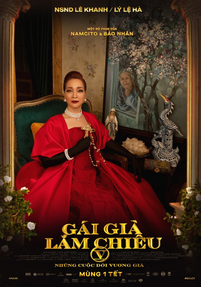 NSND Lê Khanh, NSND Hồng Vân rực rỡ đầy uy quyền trên poster "Gái Già Lắm Chiêu V" - Ảnh 4. NSND Lê Khanh, NSND Hồng Vân rực rỡ đầy uy quyền trên poster "Gái Già Lắm Chiêu V" - Ảnh 4.