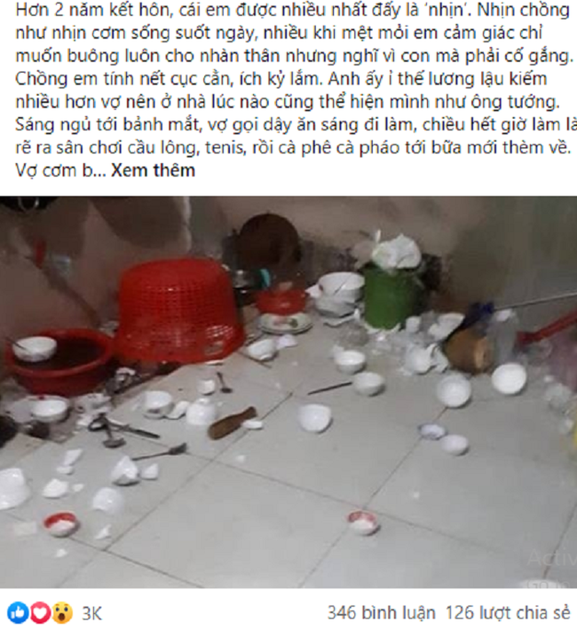 Sắp cơm thiếu đũa, chồng hất tung mâm ra sân nhưng lập tức anh phải &quot;hóa đá&quot; thấy xoong nồi &quot;bay&quot; theo, sốc hơn là tuyên bố của vợ ngay sau đó - Ảnh 1.