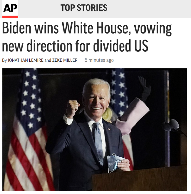 NÓNG: CNN và truyền thông quốc tế công bố ông Joe Biden đắc cử, trở thành Tổng thống thứ  46 của Hoa Kỳ - Ảnh 3.