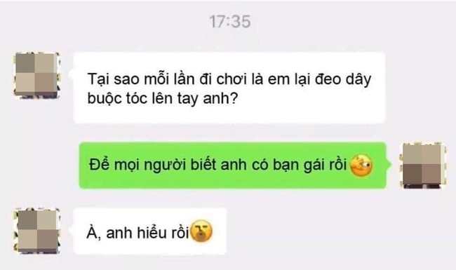 Chàng trai thắc mắc lý do luôn bị bạn gái đeo dây buộc tóc vào cổ tay, sau khi biết nguyên do liền đáp trả bằng cách vô cùng ngộ nghĩnh - Ảnh 2.